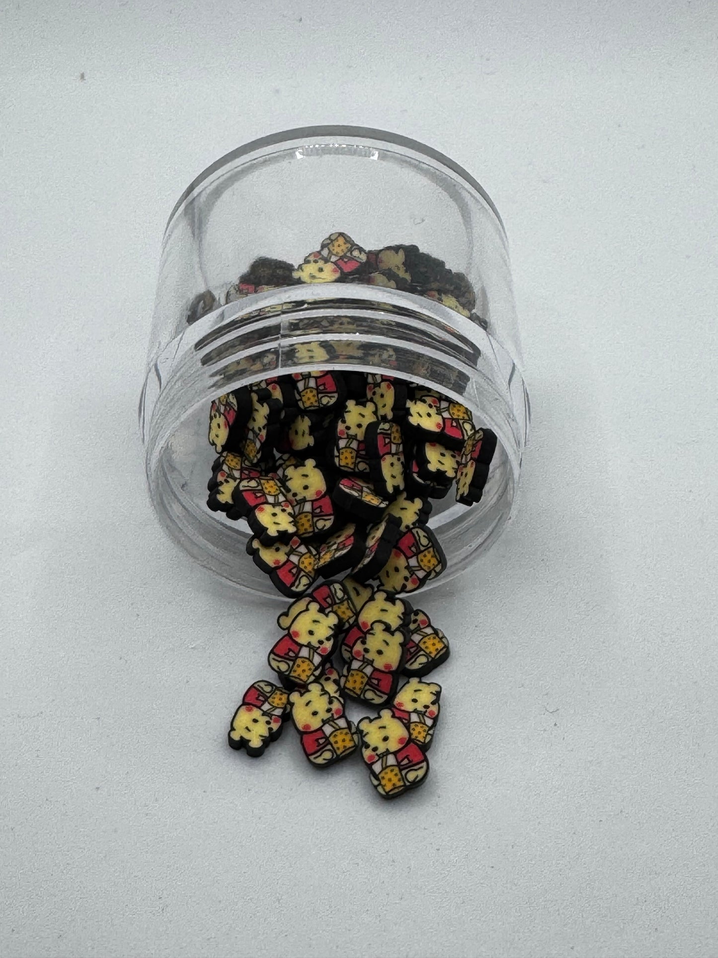 Honey Bear (Winnie-Style) Polymer Clay Slices (Non-Edible)