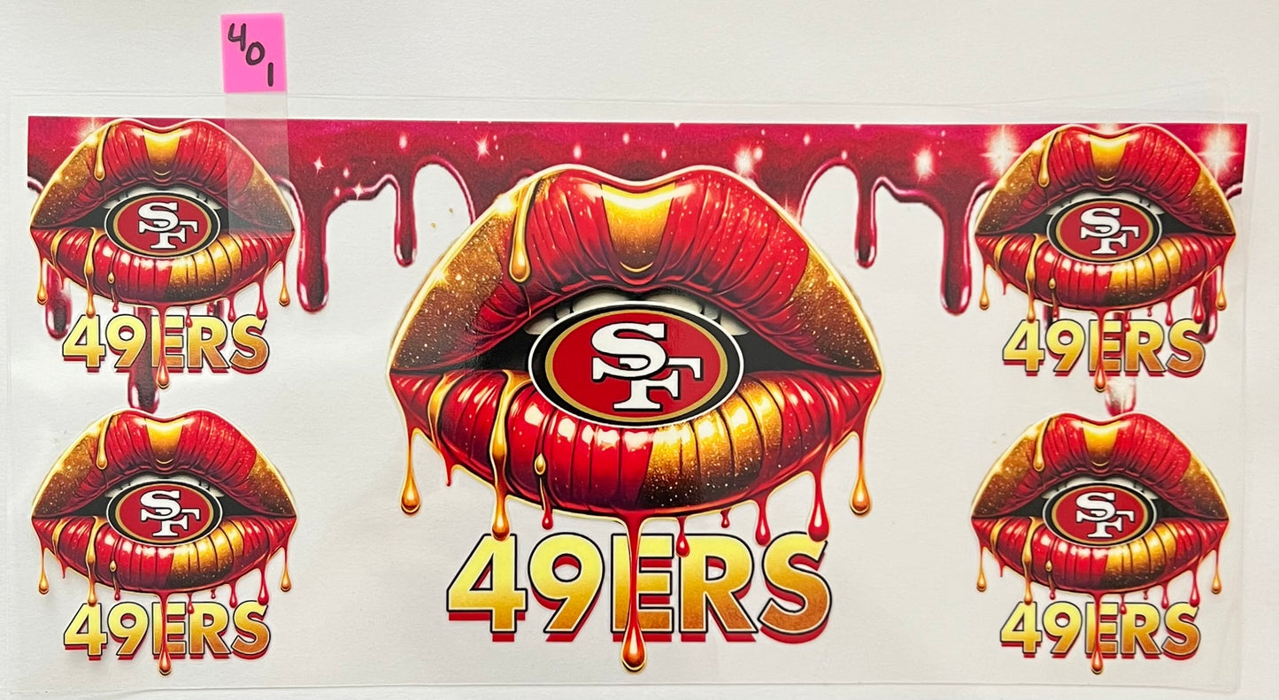 San Francisco 49ers Lips - W401