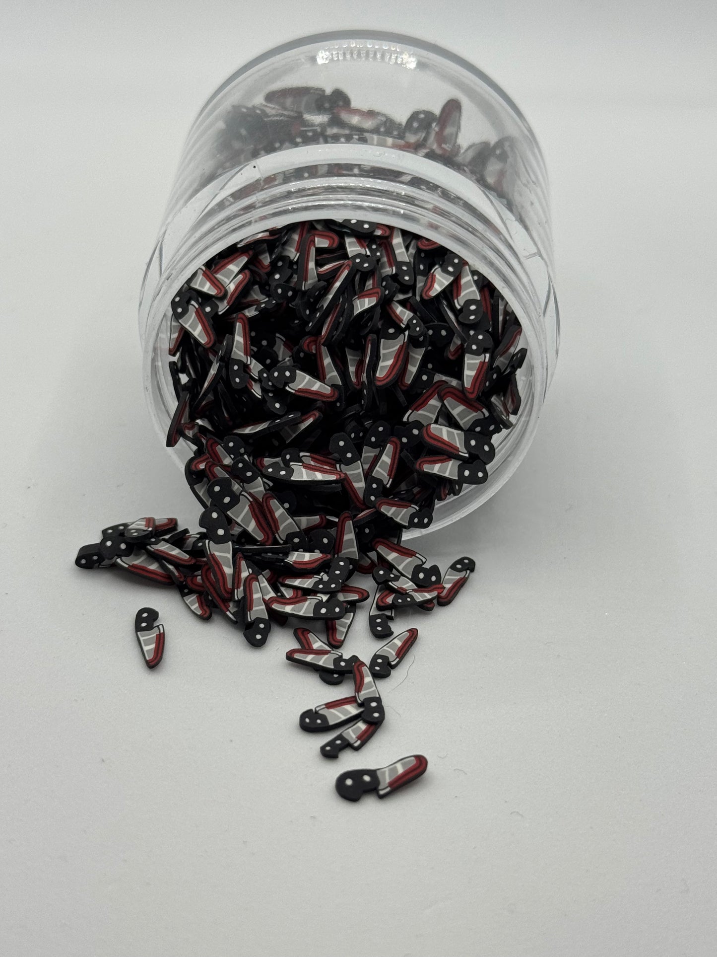 Bloody Knife Polymer Clay Slices – Halloween Horror Craft Sprinkles (Non-Edible) - 5mm
