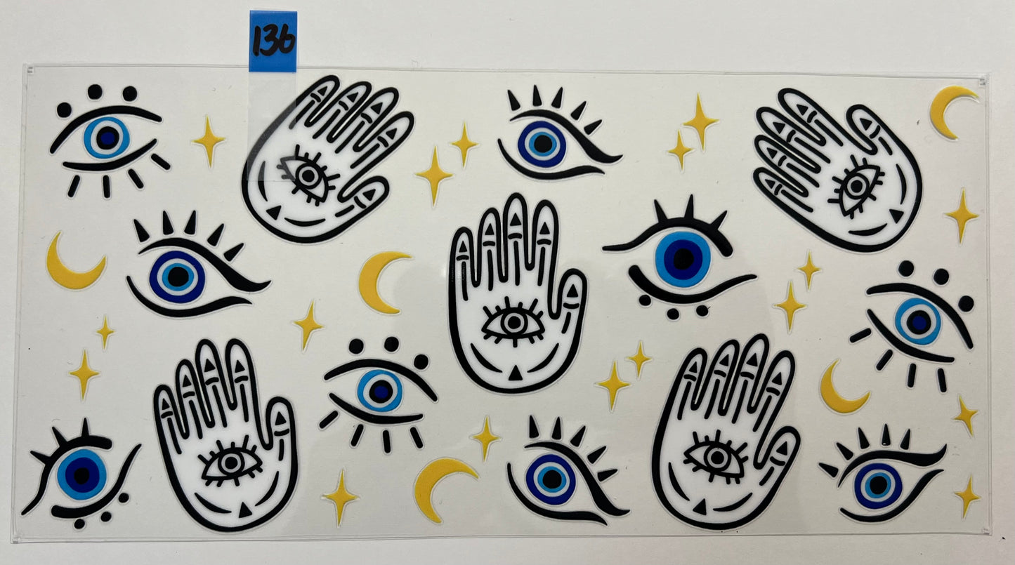 Evil Eye & Hamsa Hand - W136