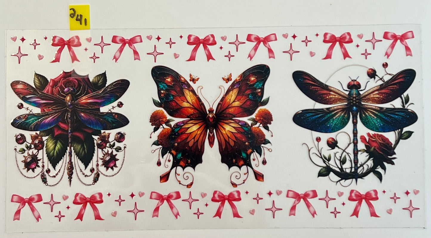 Butterflies, Dragonflies, and Bows - W241