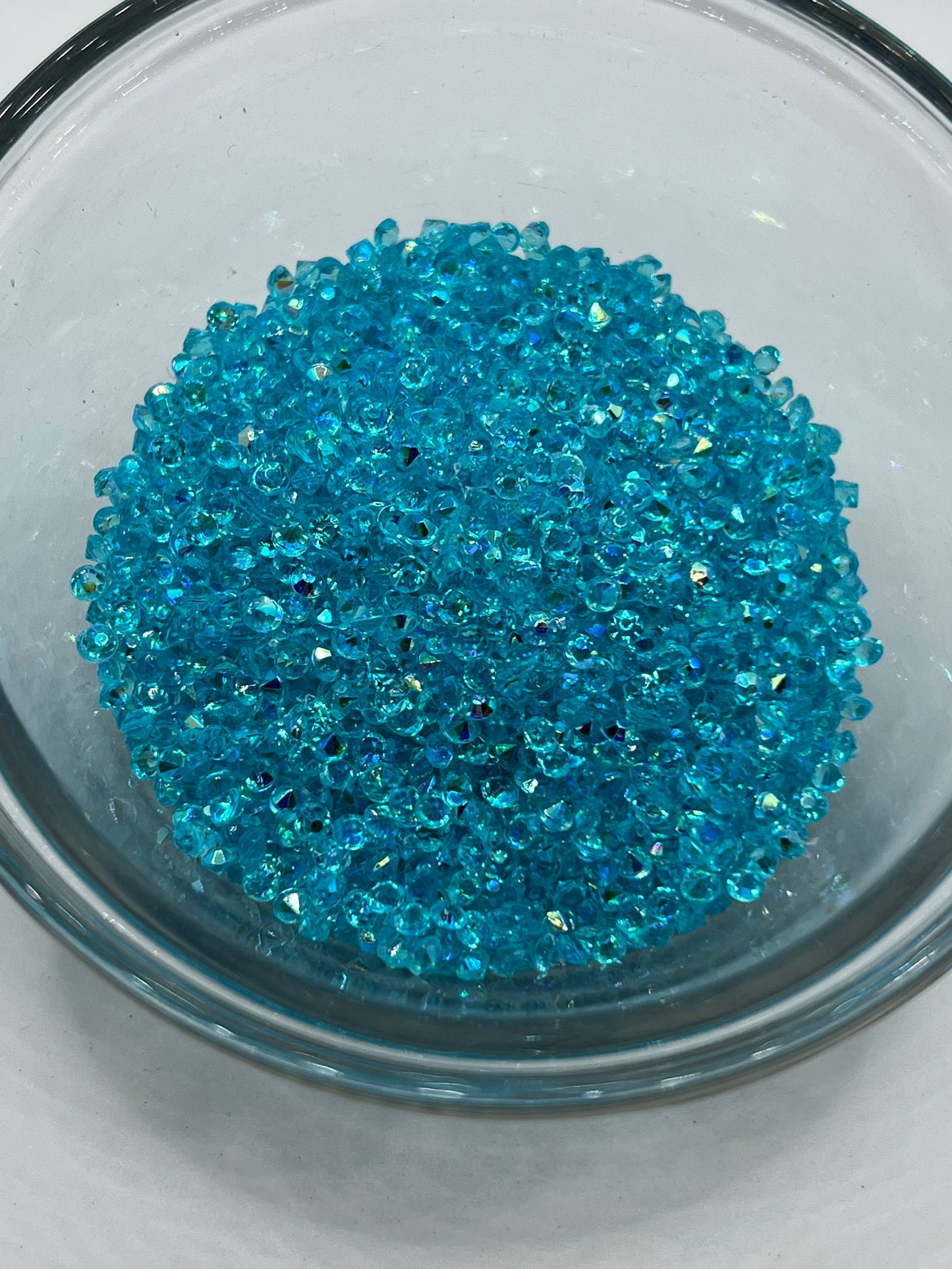 3mm Diamond Cut Rhinestones – Caribbean Aurora (AB)