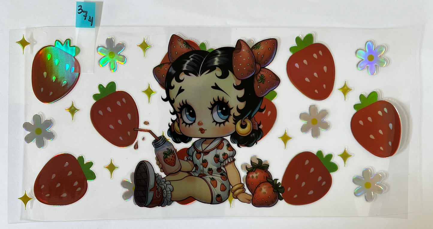 Holographic Strawberry Betty Boop - W374