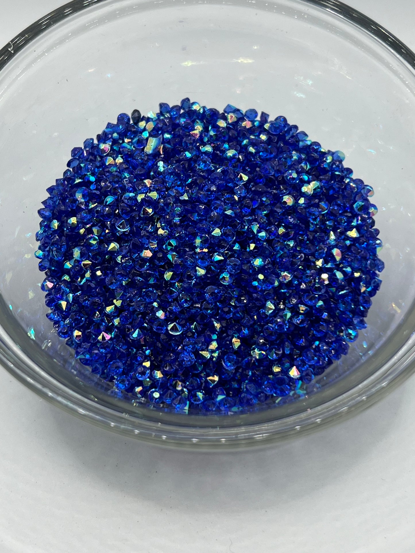 3mm Diamond Cut Rhinestones – Storm Blue (AB)