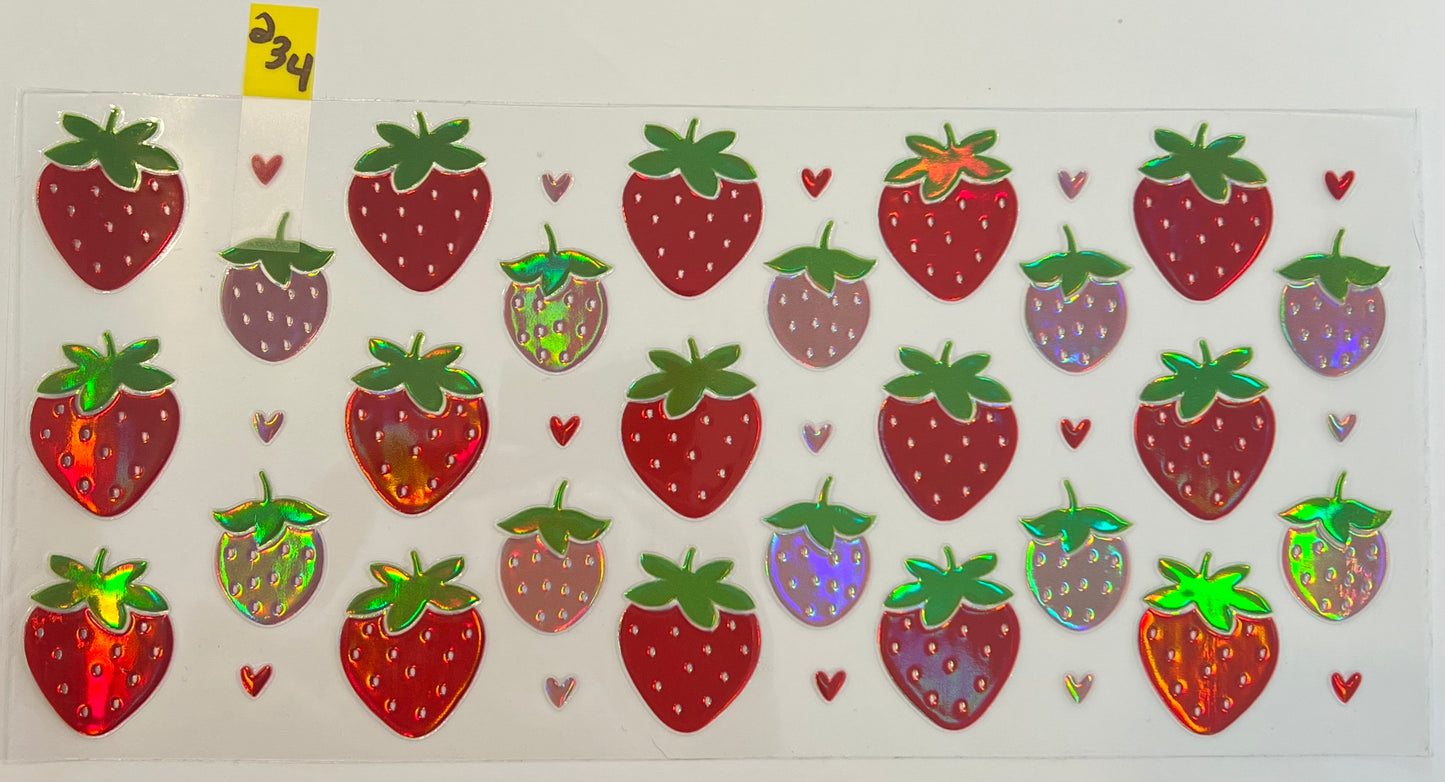 Holographic Strawberries - W234