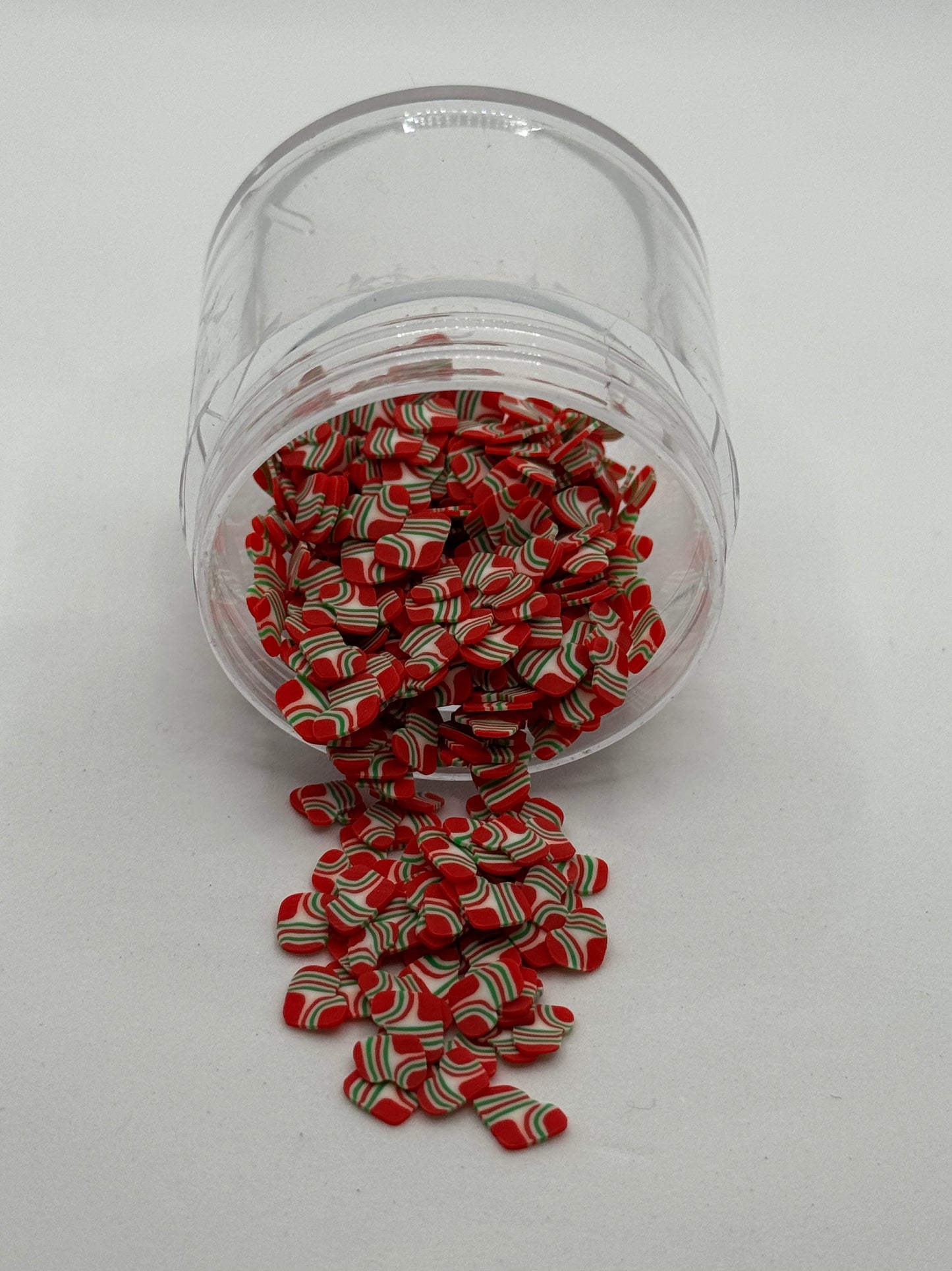 Christmas Stockings Polymer Clay Slices (Non-Edible)