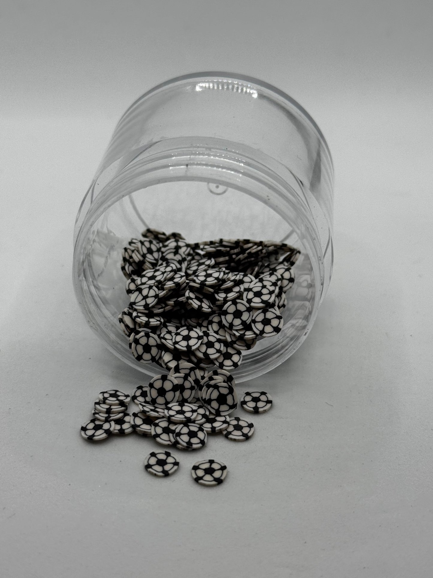 Soccer Ball Polymer Clay Slices (Non-Edible)