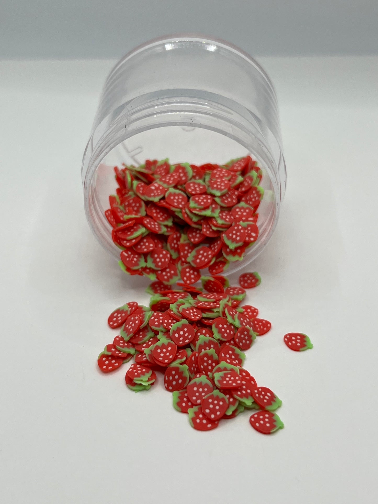 Strawberry Polymer Clay Slices