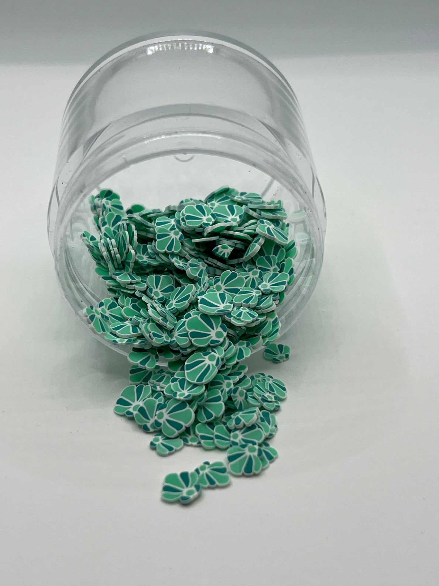 Mint Seashell Polymer Clay Slices(NON-EDIBLE)