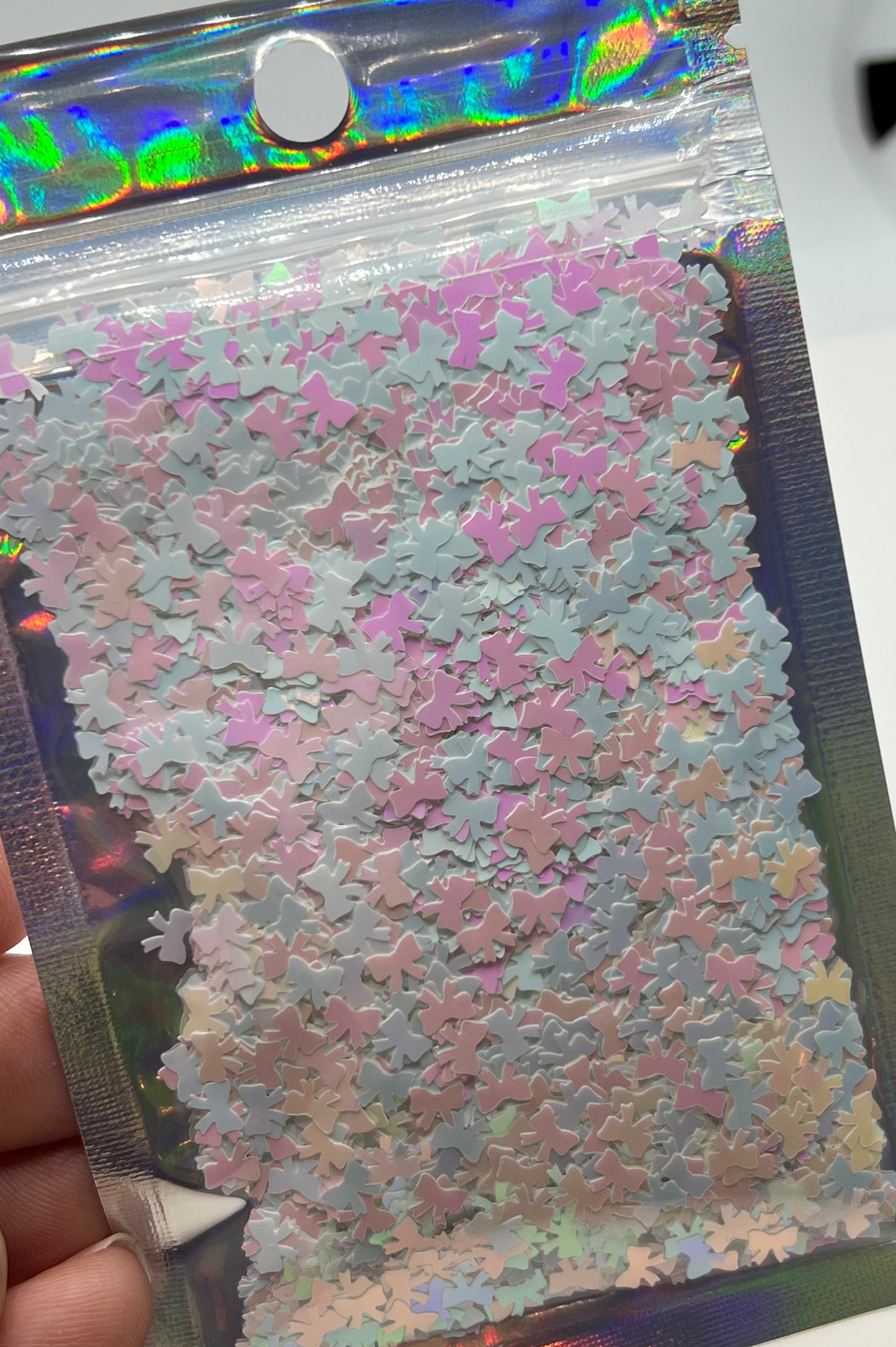 Sugar Frost Bows - White/Pink/Blue/Purple/Yellow shift Bows