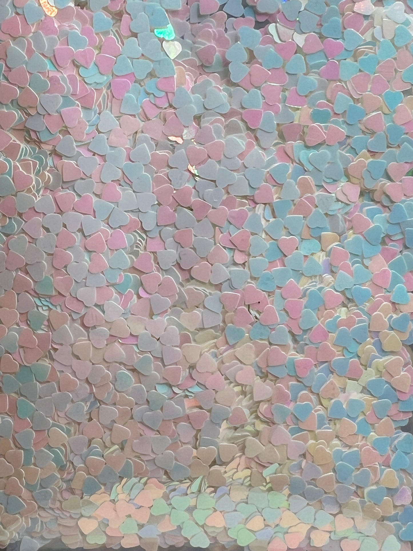 Sugar Frost Hearts - White/Pink/Blue/Purple/Yellow shift Hearts