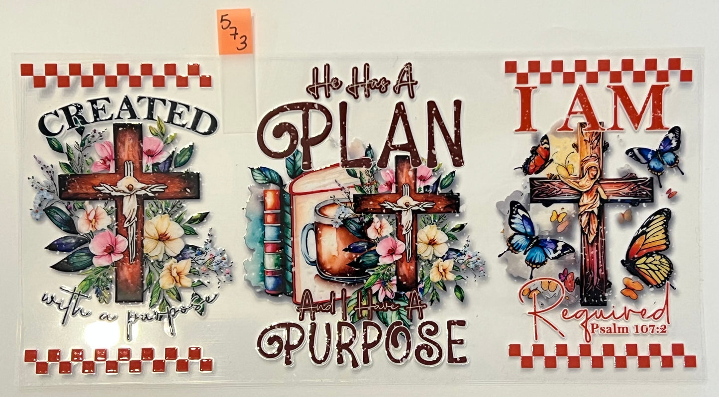 He Has a Plan - W573