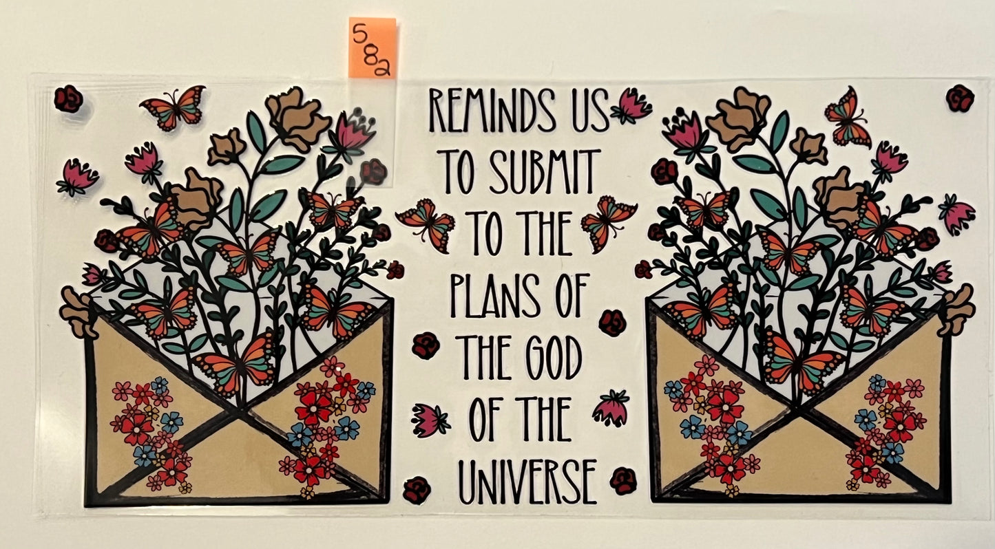 Submit to the Plans of God - W582