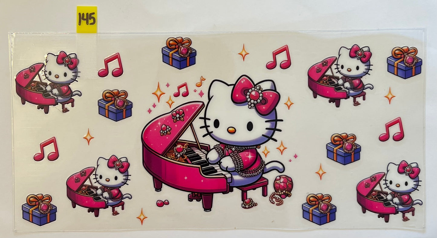 Hello Kitty & Piano - W145