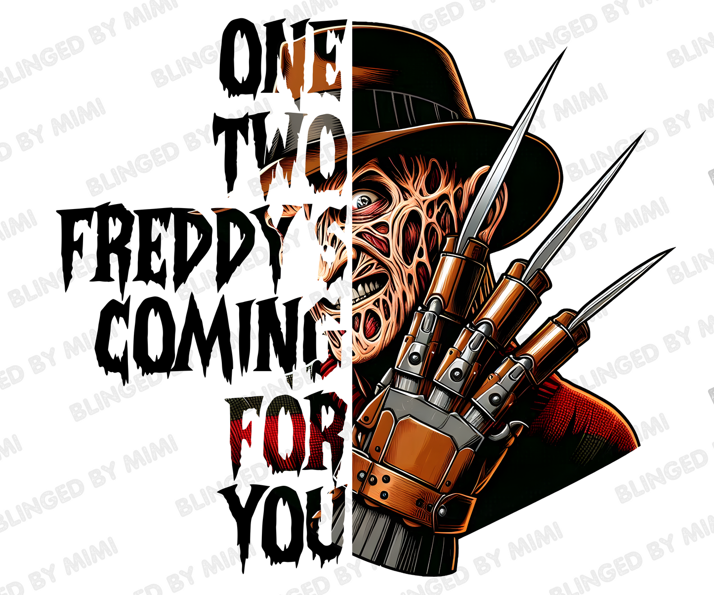 Freddy Krueger Blood Drip Cup - 20oz Stainless Steel Skinny (Made on Live)