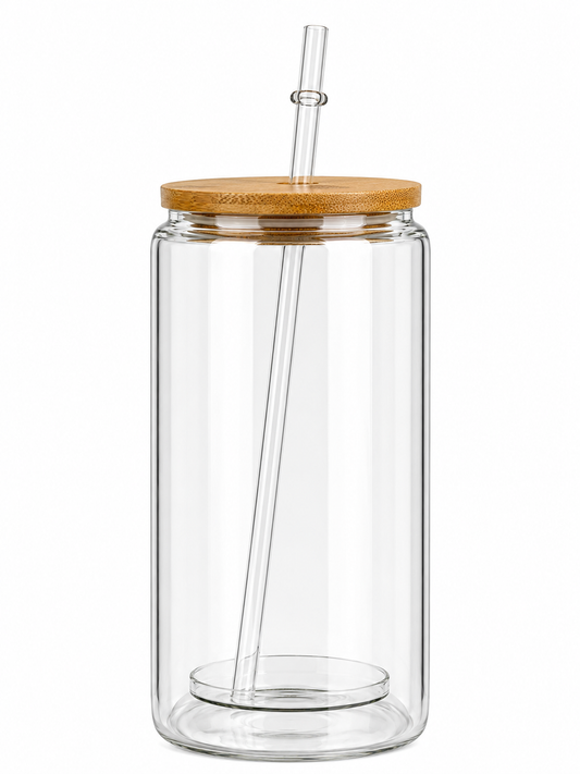 Custom 16oz Glass Snowglobe Cup