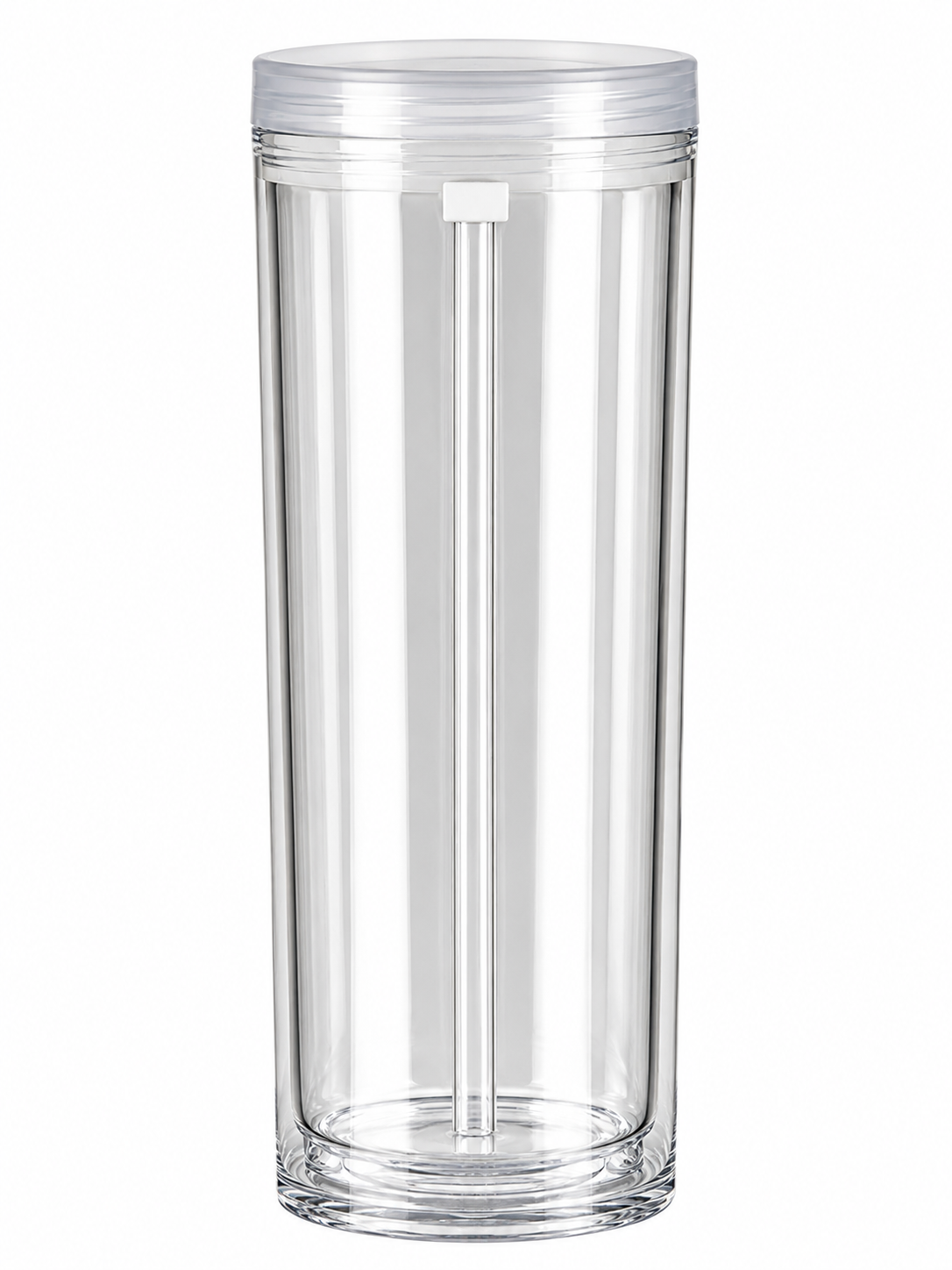 Custom 20oz Acrylic Flip Top Snowglobe Tumbler