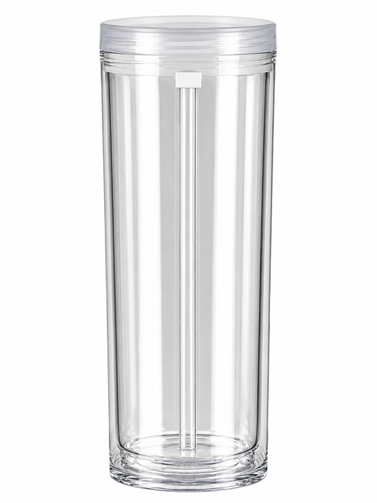 Custom 20oz Acrylic Flip Top Snowglobe Tumbler