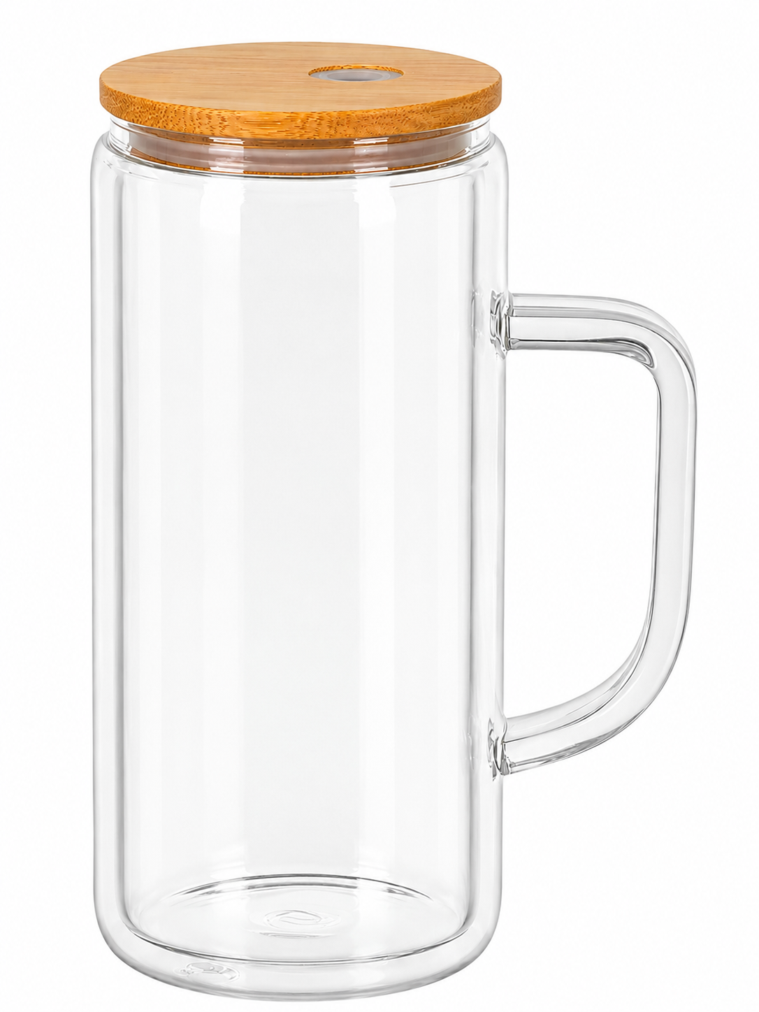 Custom 20oz Glass Snowglobe Cup w/ Handle