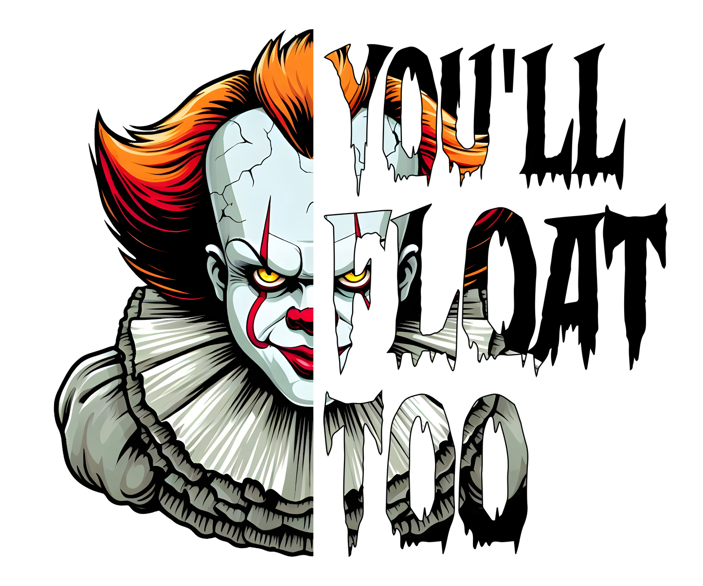 Pennywise (It) Blood Drip Cup - 20oz Stainless Steel Skinny (Made on Live)