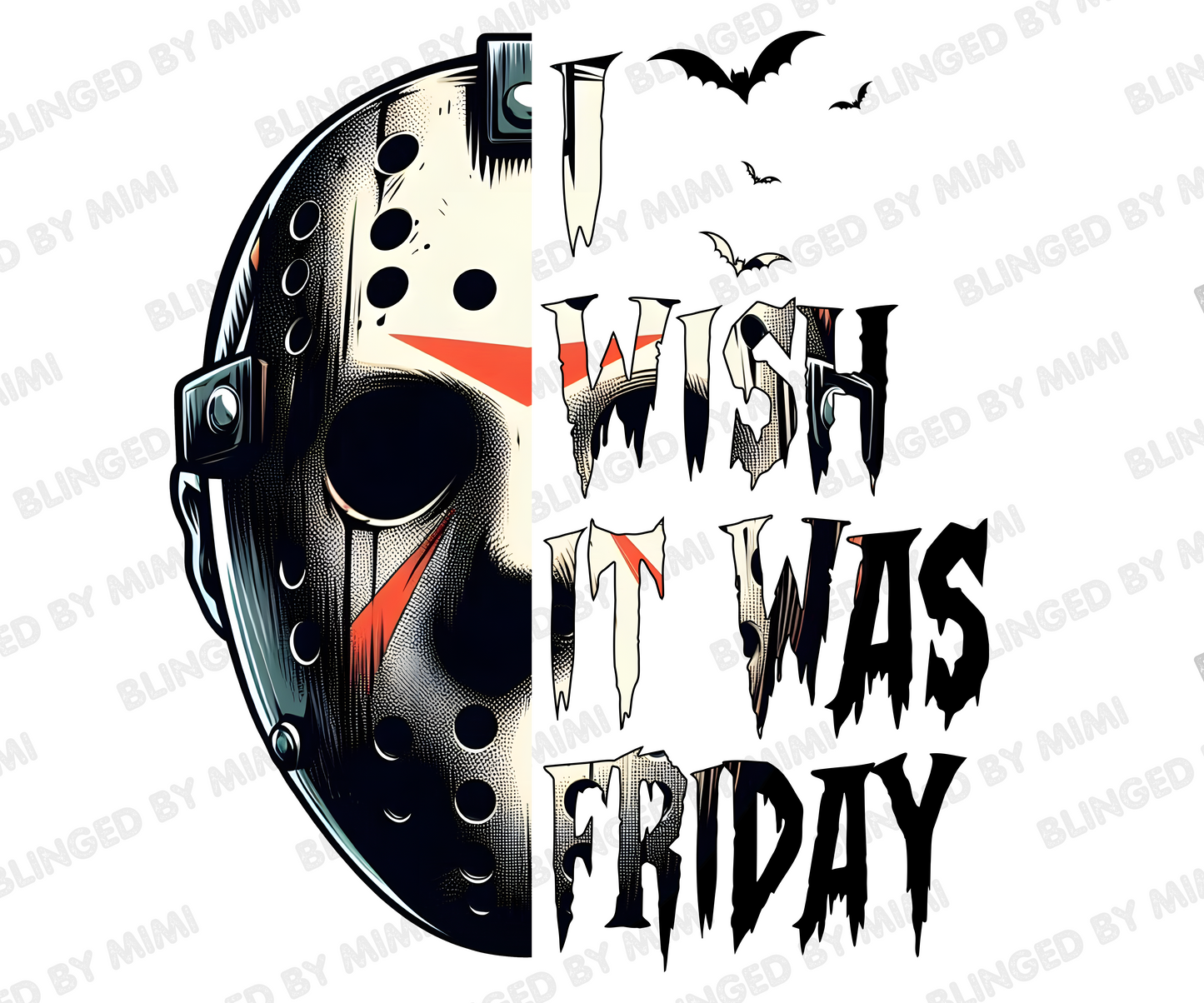 Jason Voorhees (Friday the 13th) Blood Drip Cup - 20oz Stainless Steel Skinny (Made on Live)