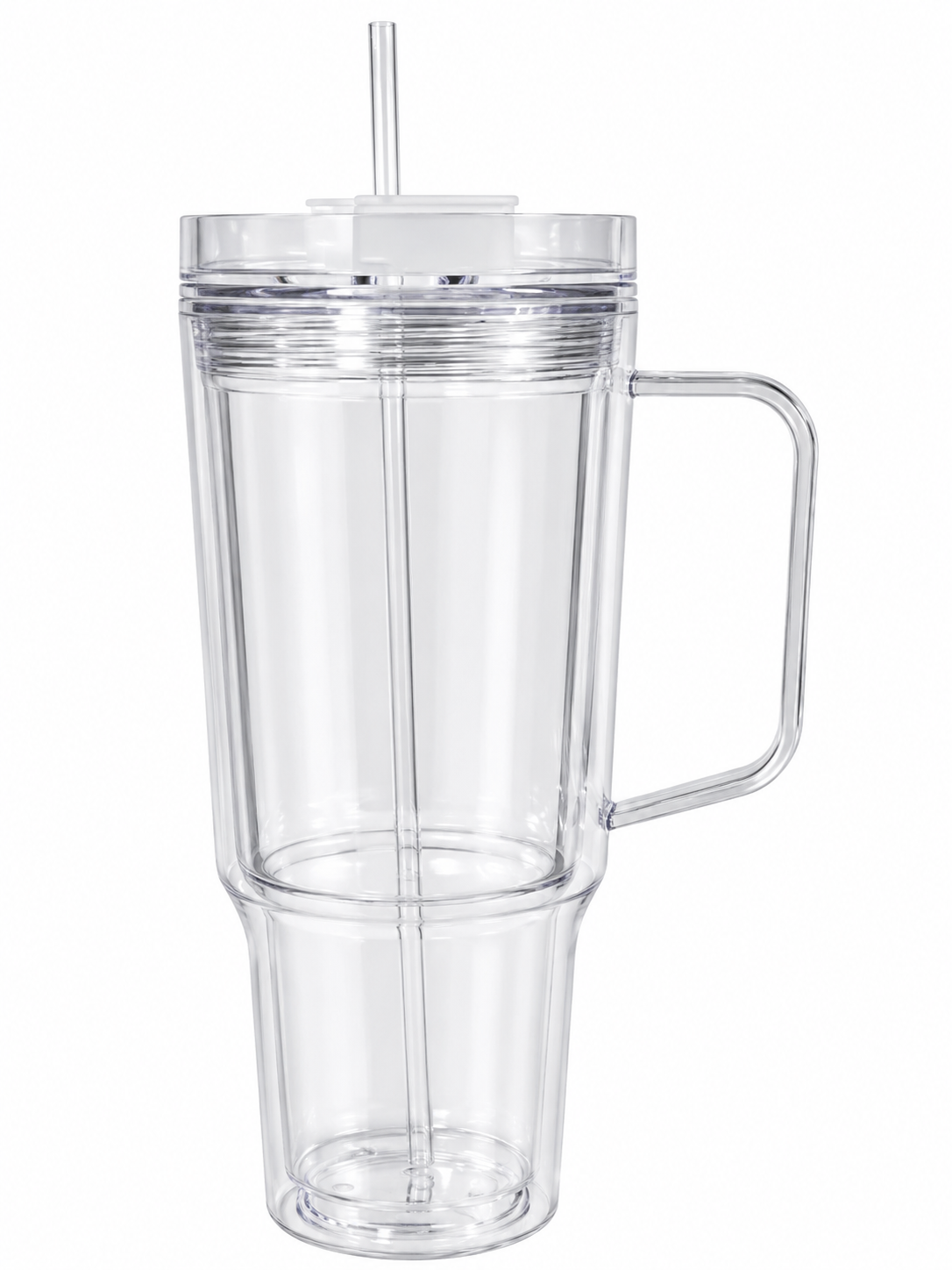 Custom 30oz Acrylic Snowglobe Cup with Handle