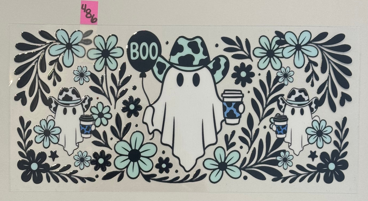 Teal Western Coffee Ghost - W486