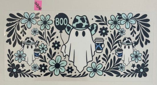 Teal Western Coffee Ghost - W486