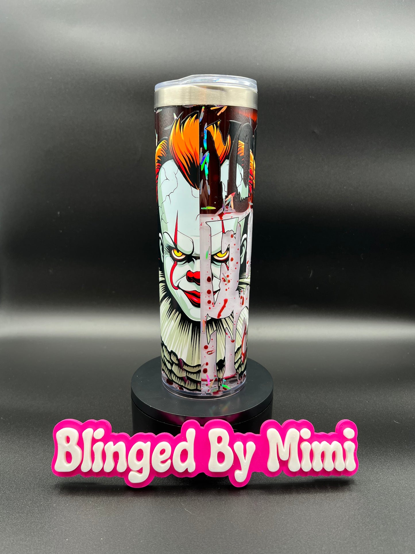 Pennywise (It) Blood Drip Cup - 20oz Stainless Steel Skinny (Made on Live)