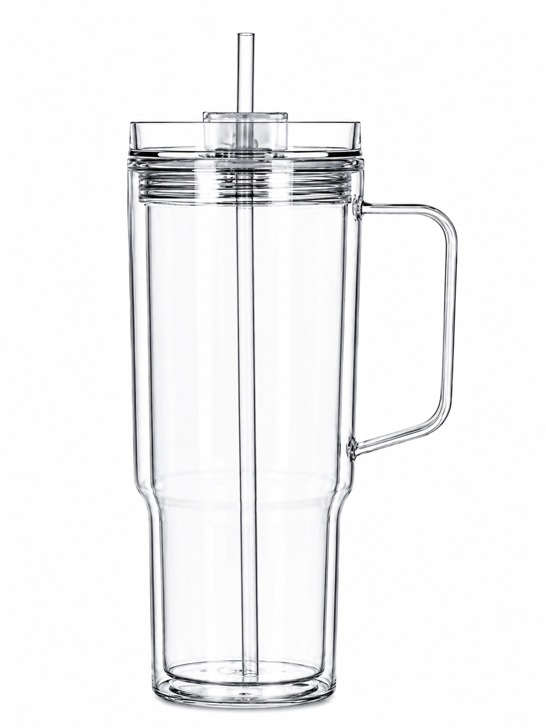 Custom 40oz Acrylic Snowglobe Cup with Handle