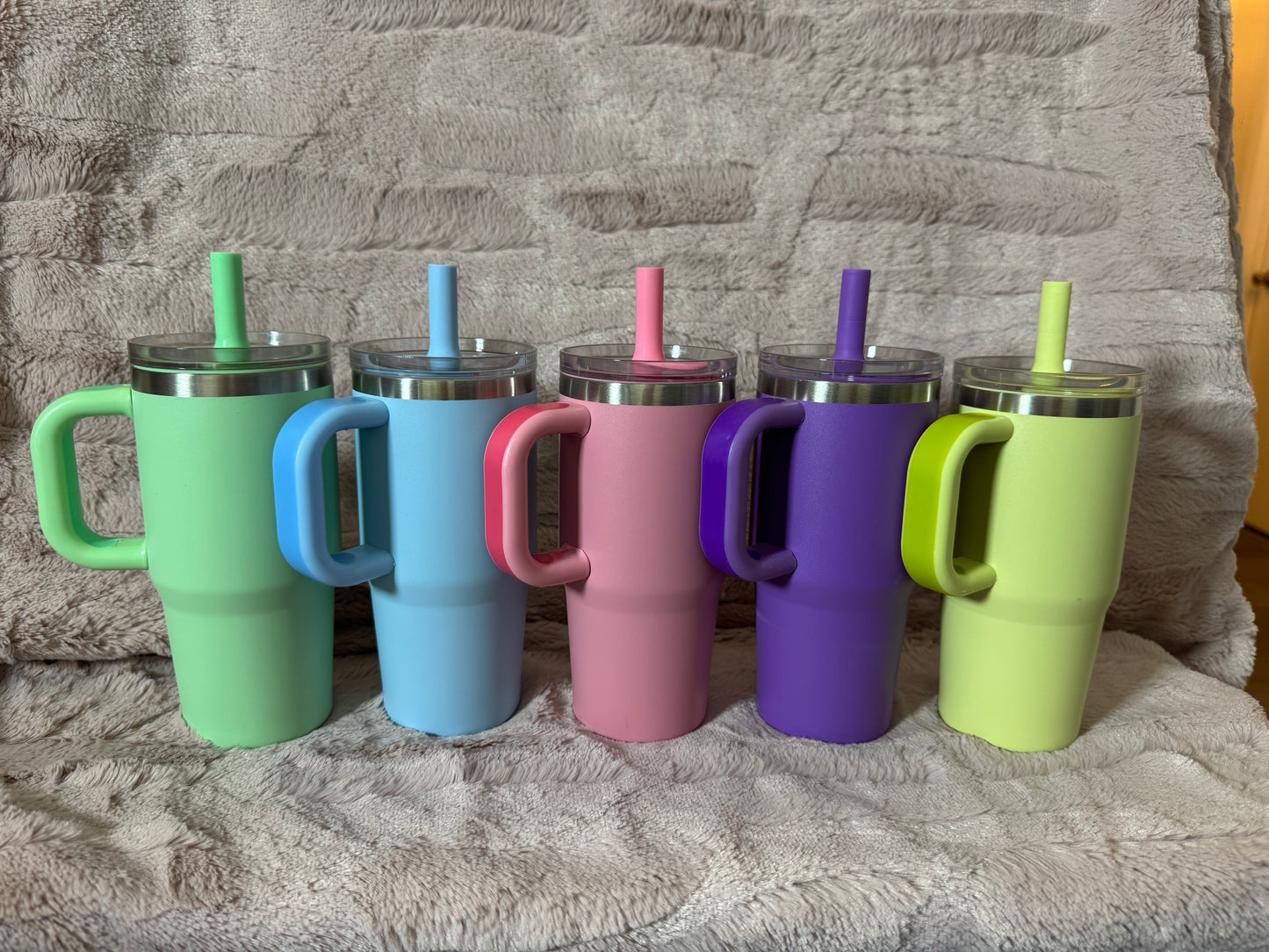 Kids 12oz Stainless Steel Handled Tumbler