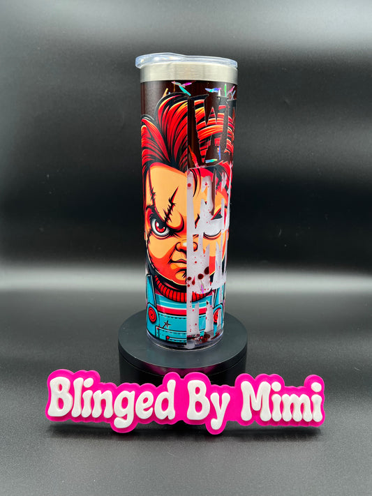 Chucky  Blood Drip Cup - 20oz Stainless Steel Skinny (Made on Live)