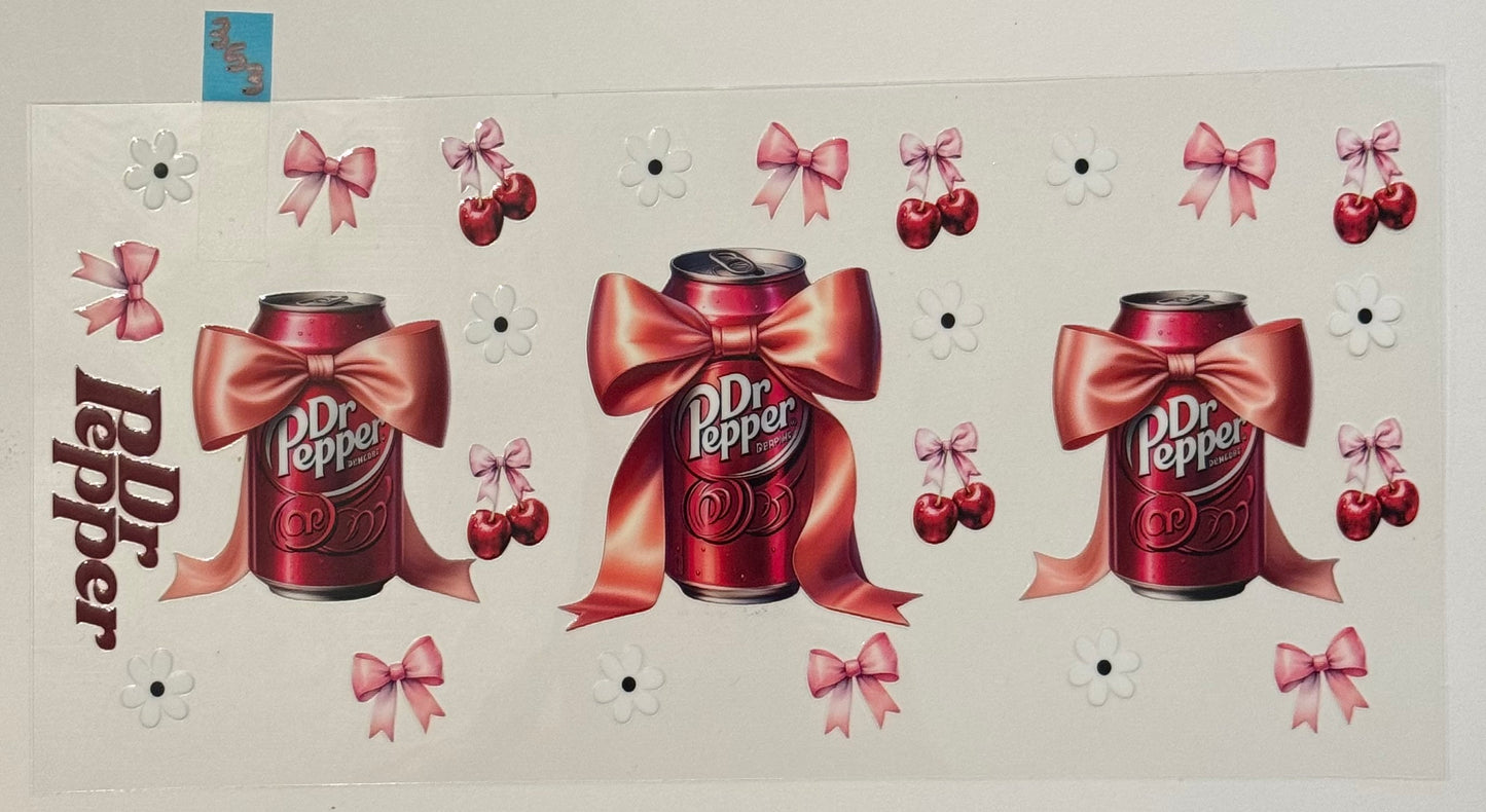 Dr Pepper Cherries Bows - W353