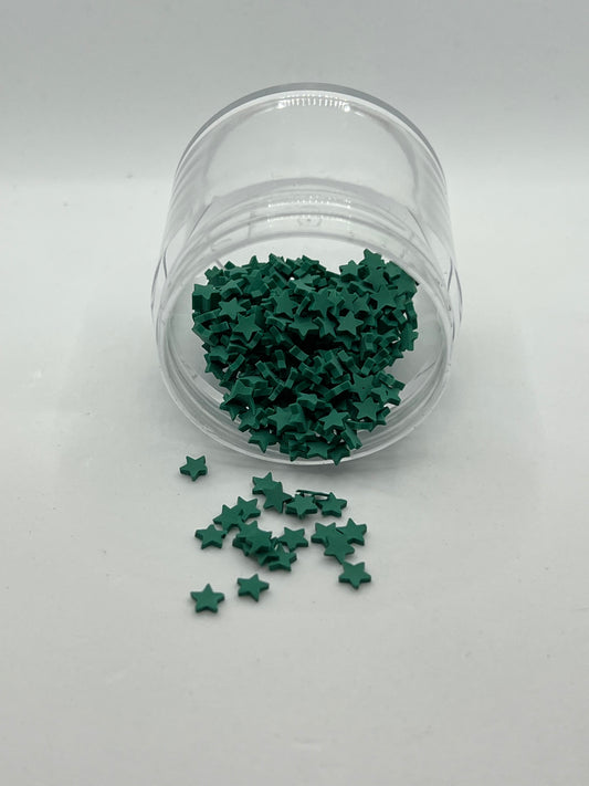 Green Star Polymer Clay Slices (Non-Edible)
