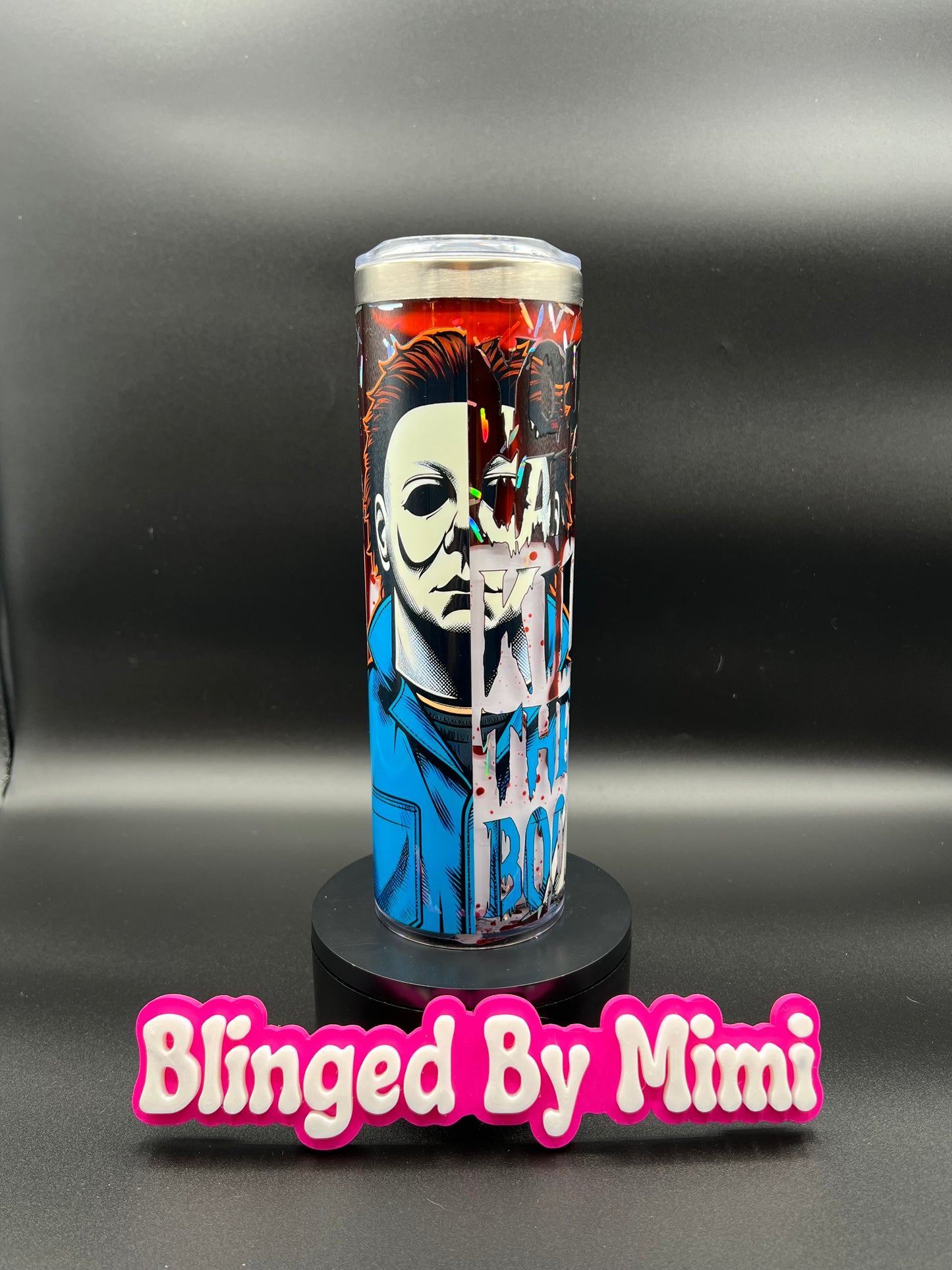 Michael Myers (Halloween) Blood Drip Cup - 20oz Stainless Steel Skinny (Made on Live)