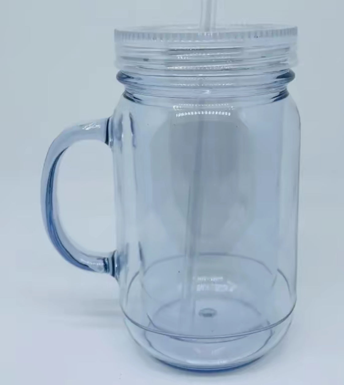 Custom 17oz Acrylic Mason Jar Snowglobe Tumbler