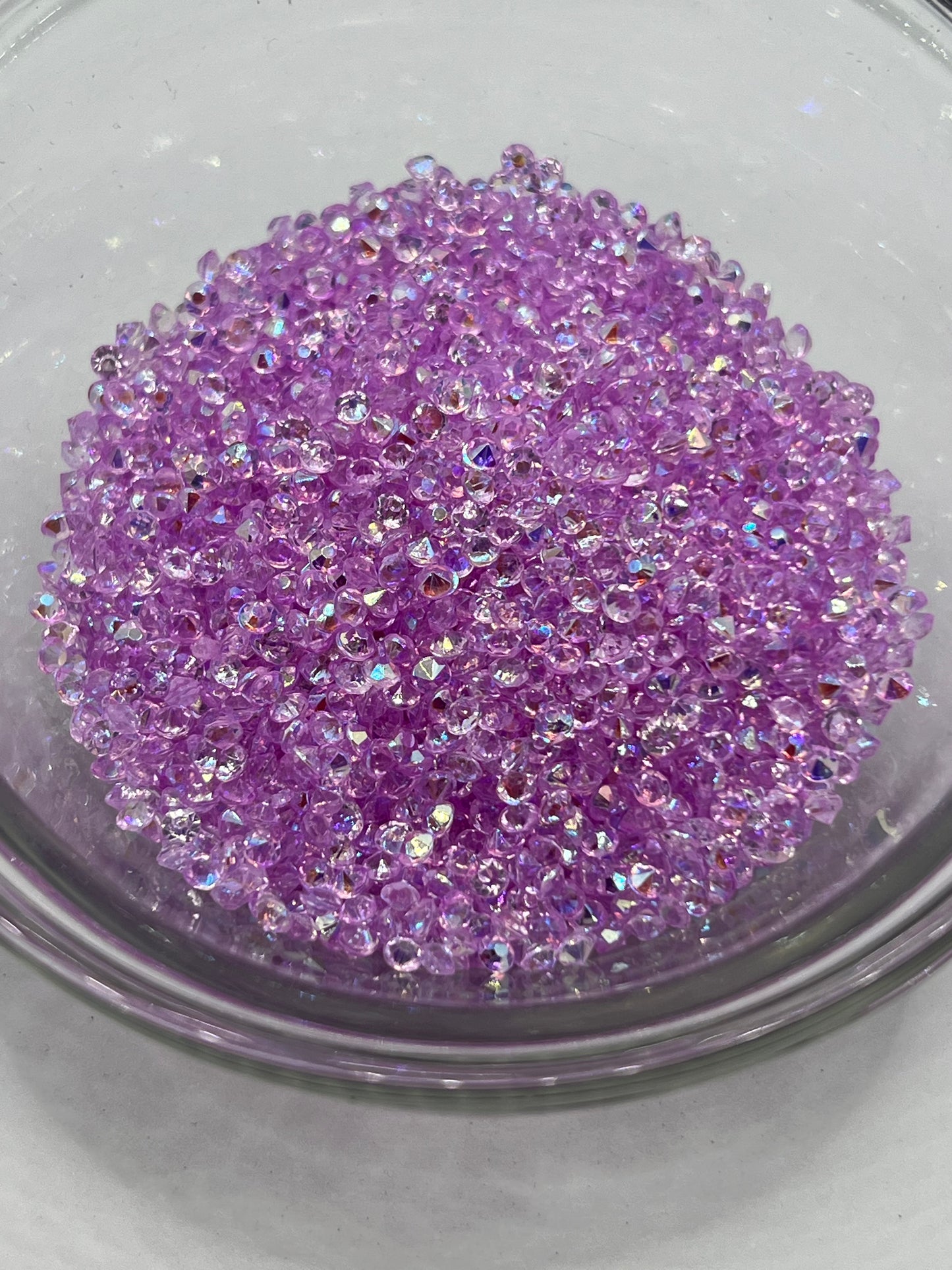 3mm Diamond Cut Rhinestones – Lilac Starlight (AB)