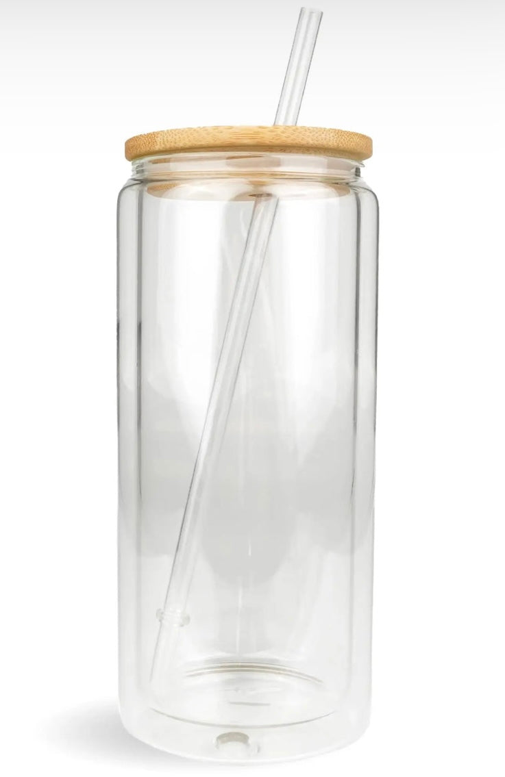 Custom 20oz Glass Snowglobe Cup