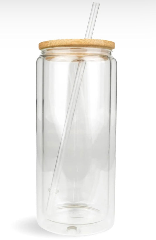 Custom 20oz Glass Snowglobe Cup