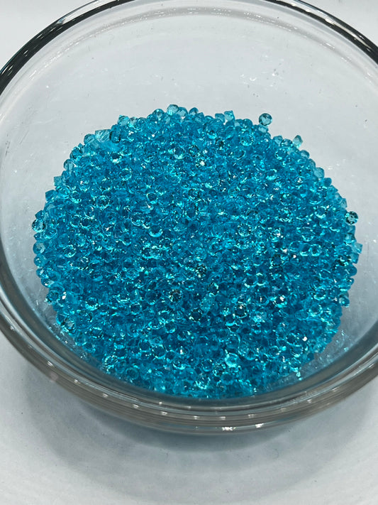 3mm Diamond Cut Rhinestones – Caribean Blue