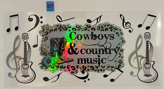 Holographic Cowboys & Country Music - W214