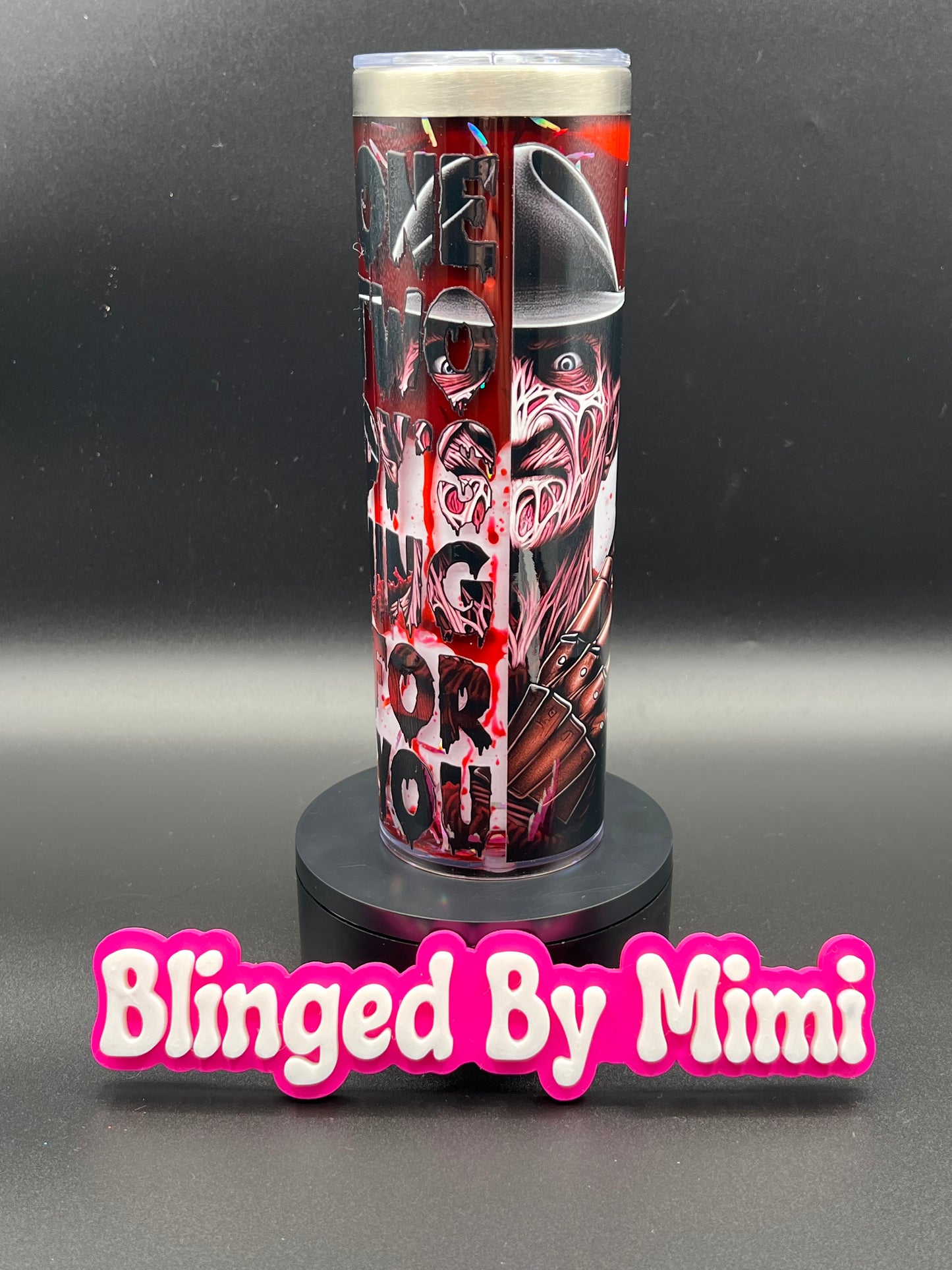 Freddy Krueger Blood Drip Cup - 20oz Stainless Steel Skinny (Made on Live)