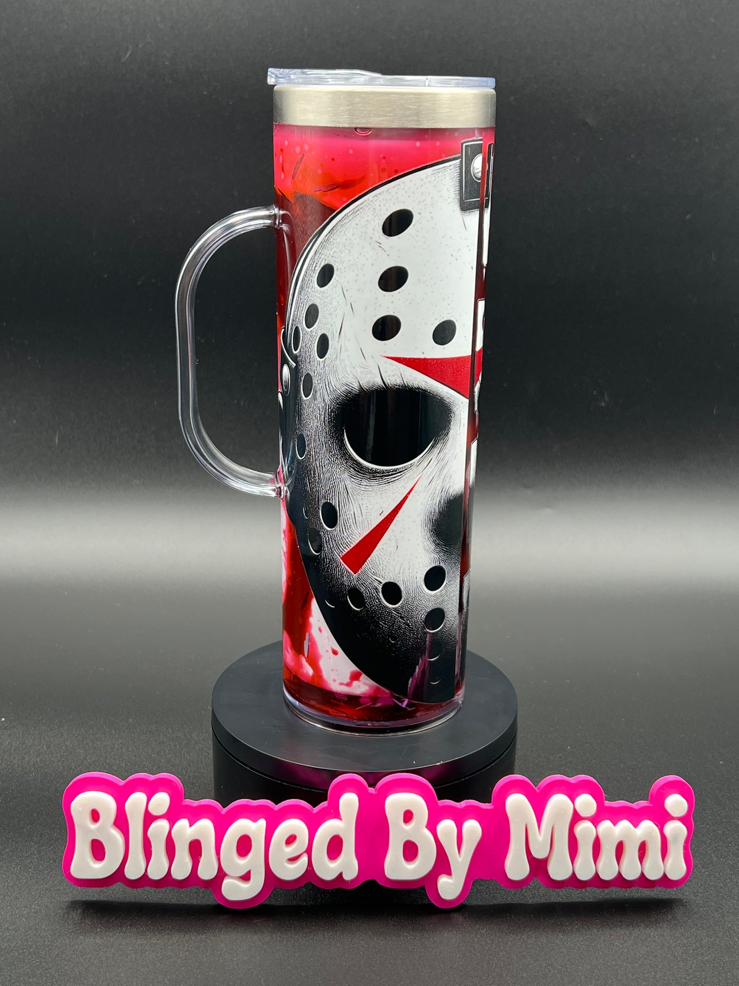 Jason Voorhees (Friday the 13th) Blood Drip Cup - 20oz Stainless Steel Skinny (Made on Live)
