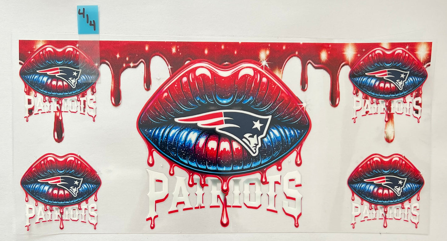 New England Patriots Lips - W414