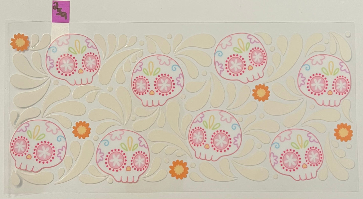 Dia de los Muertos Skulls - W259
