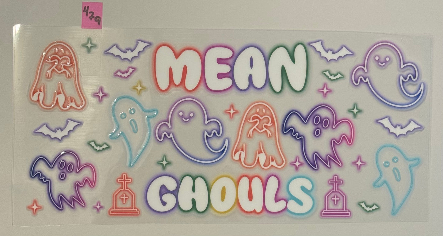 Neon Mean Ghouls Ghost - W479