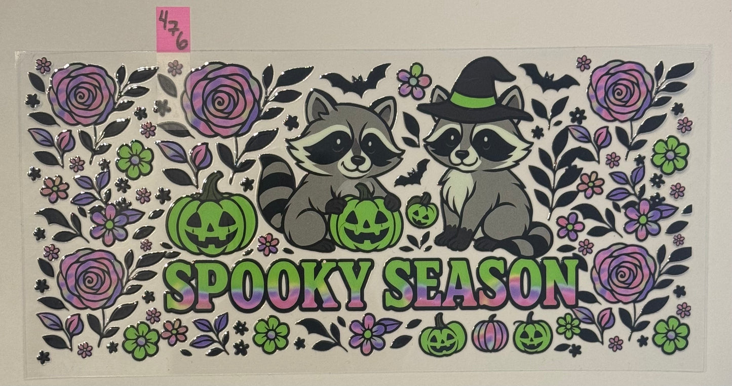 Raccoon Spooky Season- W476