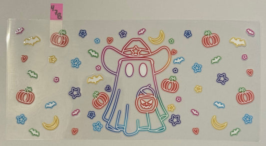 Neon Cowboy Ghost - W478