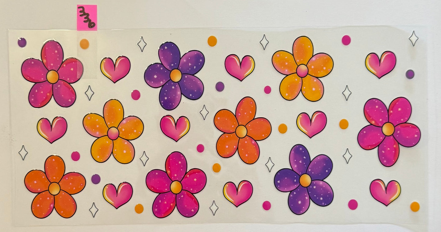 Flowers & Hearts - W336