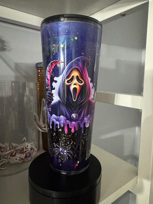 Premade 24oz Ghostface Dual Lava Drip